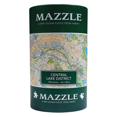 Harvey Maps Harvey Lake District Mazzle Map Jigsaw Puzzle 1000Pcs from B&Q
