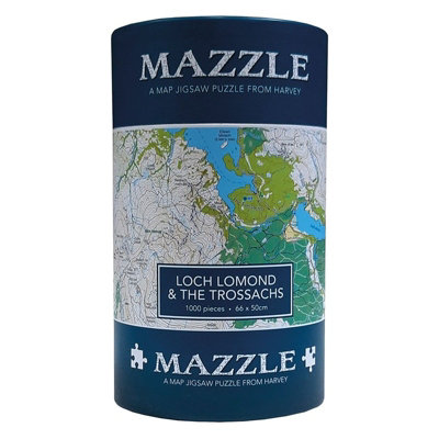 Harvey Maps Harvey Loch Lomond & The Trossachs Mazzle Map Jigsaw Puzzle 1000Pcs from B&Q