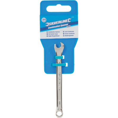 Silverline Polished Spanner Combination Fixed Head Wrench Metric 6mm32mm from B&Q