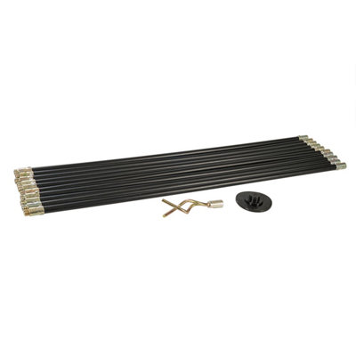 Silverline Drain Rod Set 273193 Plumbing Hand Tools 12Pce from B&Q