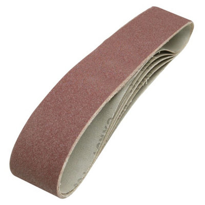 Silverline (463484) Sanding Belts 50 X 686Mm 5Pk 80 Grit Grain