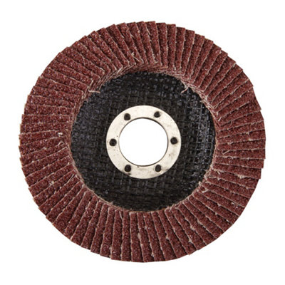 Silverline Aluminium Oxide Flap Disc115mm 40 Grit from B&Q