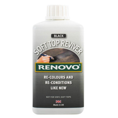 Renovo Soft Top Reviver Black Re-Colours Convertible Cabriolet Canvas Hood 500Ml - Image 11