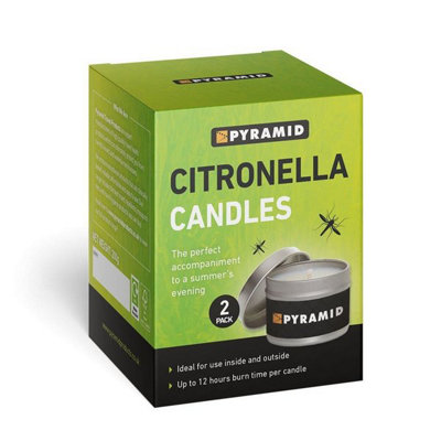 B&Q -  Pyramid Citronella Candles2 Pack