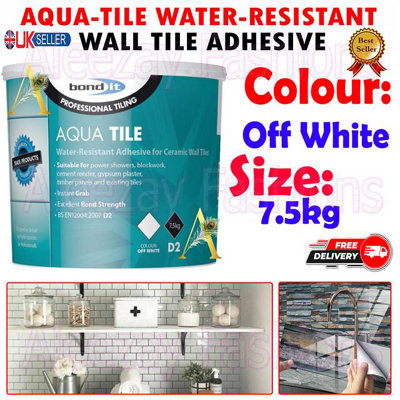 Bond It Aqua Tile D2 Waterproof Ready Mix Wall Tile Adhesive Size 7.5Kg from B&Q