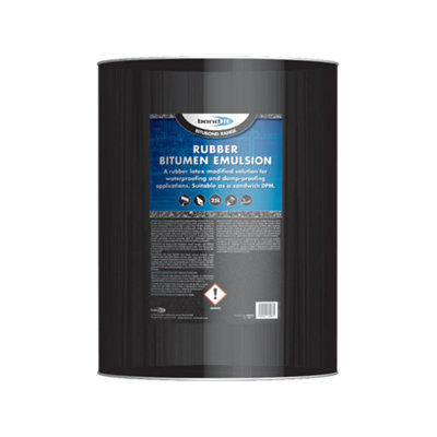 Bond It Bitumen Emulsion Rubber Latex Liquid Dpm Dpc Damp Proof Proofing PaintDark Brown25L from B&Q