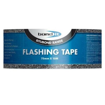 B&Q -  Flashing Tape 75mm X 10Metres Black