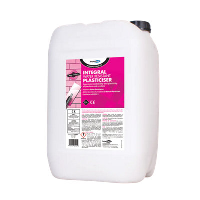 Bond It Integral Water Resistant Liquid Mortar & Render PlasticiserWater Resistant PlasticiserPink25L from B&Q