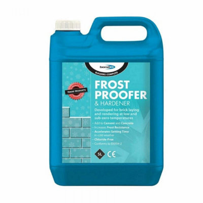 Bond It Frost Proofer & Rapid Hardener 5L Brick Laying & Rendering At Low Temperatures from B&Q