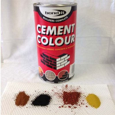 Bond It Black Cement Dye Pigment Concrete Colour Powder Render Mortar 1Kg from B&Q