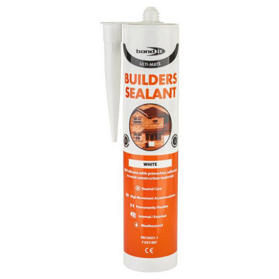 Bond It Ulti-Mate Builders Silicone Sealant Low Modulus Neutral Cure Lmn Eu3 from B&Q