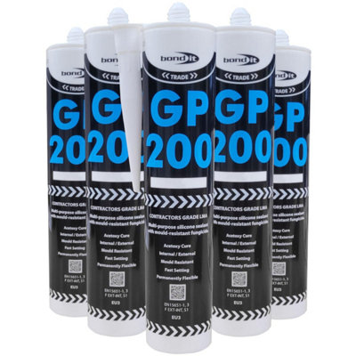 Bond It Clear Gp200 Contractors Grade Lma Silicone Sealant High Modulus Kitchen Bathroom