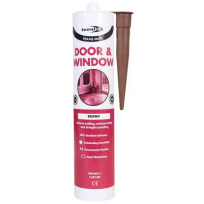 Bond It Brown Frame Mate Door And Window Silicone 310Ml from B&Q