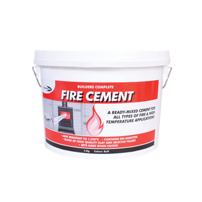 Bond It Fire Cement Ready Mixed Stoves Oven Boilers Flue Heat ResistantBuff5Kg from B&Q