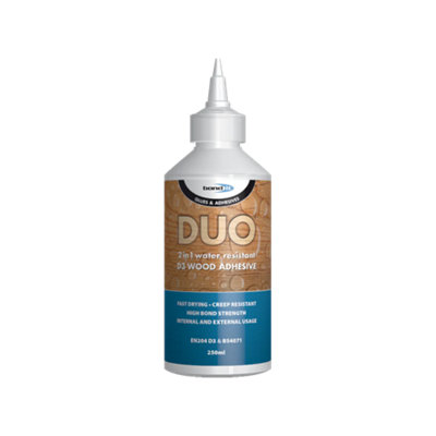 Bond It Wood Glue Duo 2 In 1 Rapid Bond Adhesive D3 Internal External Fast DryingWhite250Ml from B&Q