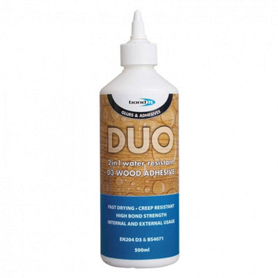 B&Q -  Duo 2 In 1 Wood Glue 500Ml