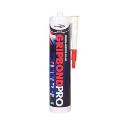 Bond It Grip Bond Pro Sealant & Adhesive White Eu3 from B&Q