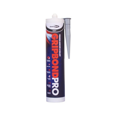Bond It BdmspgrGrey Gb Pro Superior Bond Hybrid Solvent Free Adhesive from B&Q
