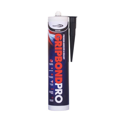 Bond It BdmspblBlack Gb Pro Superior Bond Hybrid Solvent Free Adhesive from B&Q