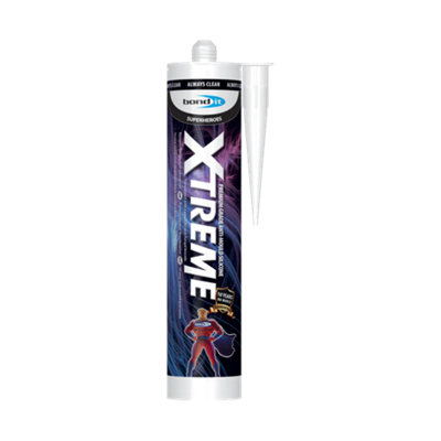 Bond It Xtreme Anti Mould Sanitary Silicone Sealant Kitchen Shower BathroomClear310Ml from B&Q