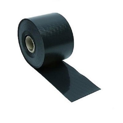 Bond It Damp Proof Course Polythene Dpc Wall Brick Block Work Damp Proof Membrane - 600Mm X 30M Black