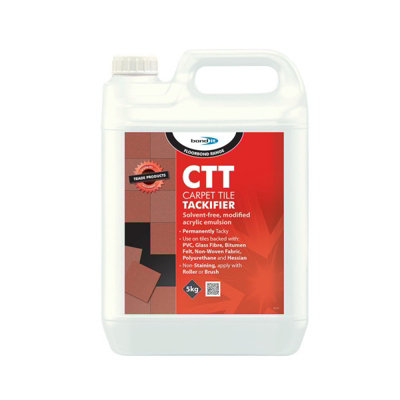 Bond it 5Kg Floorbond Ctt Solvent-Free Acrylic Emulsion Carpet Tile Tackifier Per Box Uk from B&Q