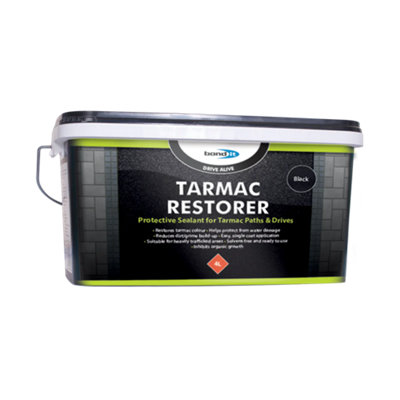Bond It Tarmac Restorer Sealer Coating Drive Alive Protecting Paths Driveway Water Based Coating For Tarmac Drives & Pathways4L from B&Q