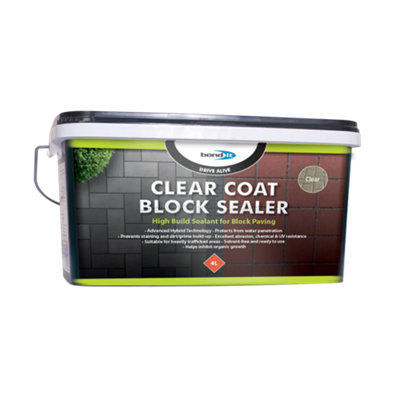 Bond It Drive Alive Paving Clear Coat Brick Block Sealer For Paths Driveways Enhances And Protects PavingPatios And Blocks4L from B&Q
