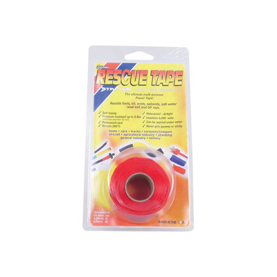 Bond It Rescue Tape Strength Multi-Purpose Repair Plumbers  Waterproof SiliconeRed0.5mm X 3.66M from B&Q