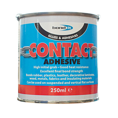 Bond It Heavy Duty Contact Adhesive Solvent Based Neoprene Glue High Grab Liquid Contact AdhesiveBeige250Ml from B&Q
