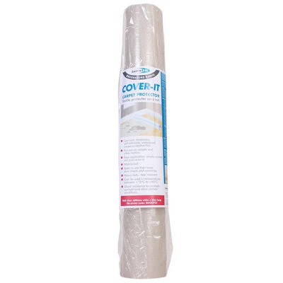 Bond It Cover It Self Adhesive Temporary Waterproof Carpet ProtectorClear600mm X 25M from B&Q