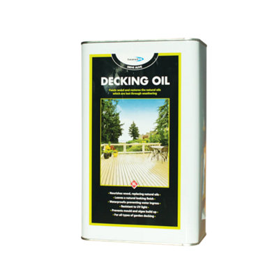 Bond It Decking Oil Restore Natural Oils Protects Wood Enhances Clear Uv Clear, 5L Light
