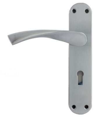 Moselle Key Lock On Back Plate Handle from B&Q