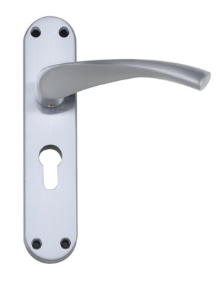 Moselle Euro Lock On Back Plate Handle from B&Q