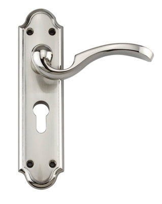 Aubetin Euro Lock On Back Plate Handle from B&Q