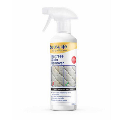 B&Q Easylife Mattress Stain Remover - Organic Spray With Dust Mite Inhibitor, No-Rub Formula 500Ml