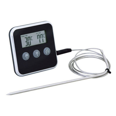 Eddingtons Meat Thermometer/timer: Digital Kitchen Timer With Meat Thermometer ProbeDigital Electrical from B&Q