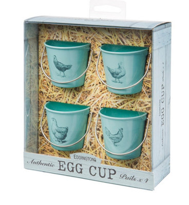 Eddingtons Set Of 4 Vintage Hens Egg Cup Pails from B&Q