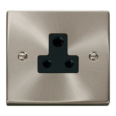 Click Scolmore Click Vpsc038Bk Deco 5A Single Round Pin Socket from B&Q