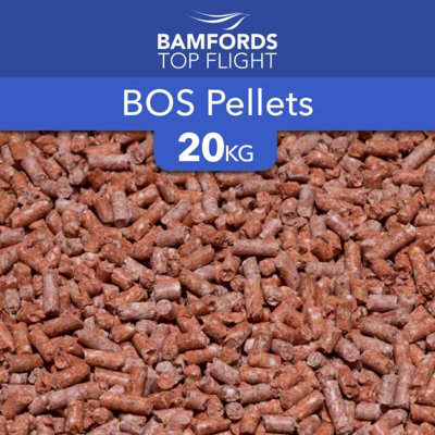 Bamfords Top Flight 'bos Pigeon Pellets' Racing Pigeon Food 20Kg from B&Q