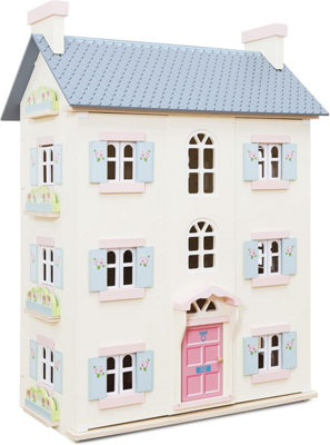 Le Toy Van Cherry Tree Hall Large Wooden Doll House 4 Storey Wooden Dolls House Play Set Suitable For Ages 3 Plus from B&Q