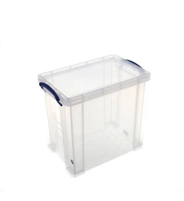 B&Q -  25 Litre Clear Box Clear Plastic Storage Box