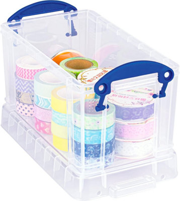 Really Useful Box Plastic Storage 2.1 Litre Clear from B&Q