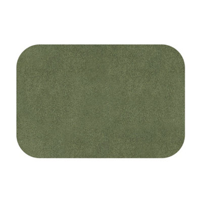 Kleen-Tex Turtle Mat Plain Latex Sage Green 50X75 from B&Q