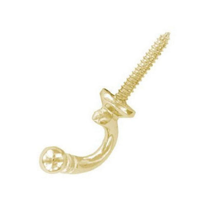 Fastpak Ballend Curtain Tiebacks BrassedVp2229 from B&Q