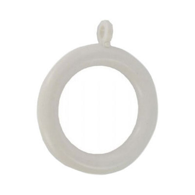 Fastpak Curtain Pole Ring 56mm WhiteVp6883 from B&Q