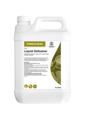  - Prochem Liquid Defoamer 5 Ltr Carpet & Upholstery Cleaner