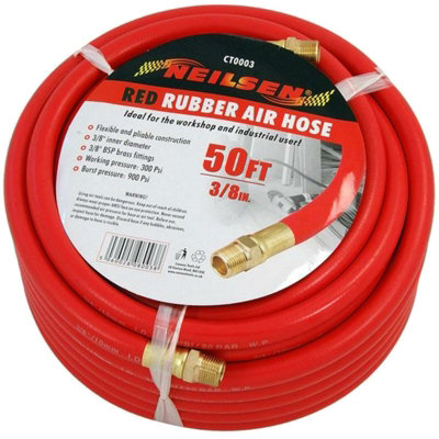 Neilsen Rubber Air Hose Line 50Ft For Air Compressor 3/8" Bsp 300 Psi from B&Q