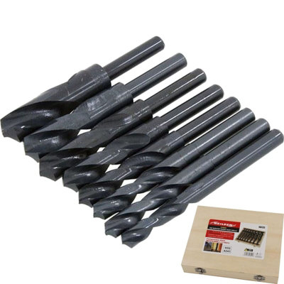 Neilsen 8Pc Hss Drill Metal Bits Set Reduced Shank Twist Drill Bit 1/2" from B&Q