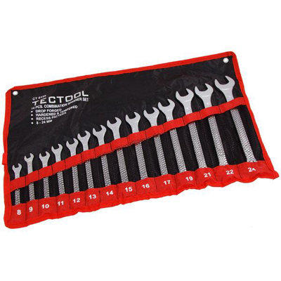14 Piece Spanner Set Drop Forged Spanner Wrench (Neilsen Ct0198) from B&Q